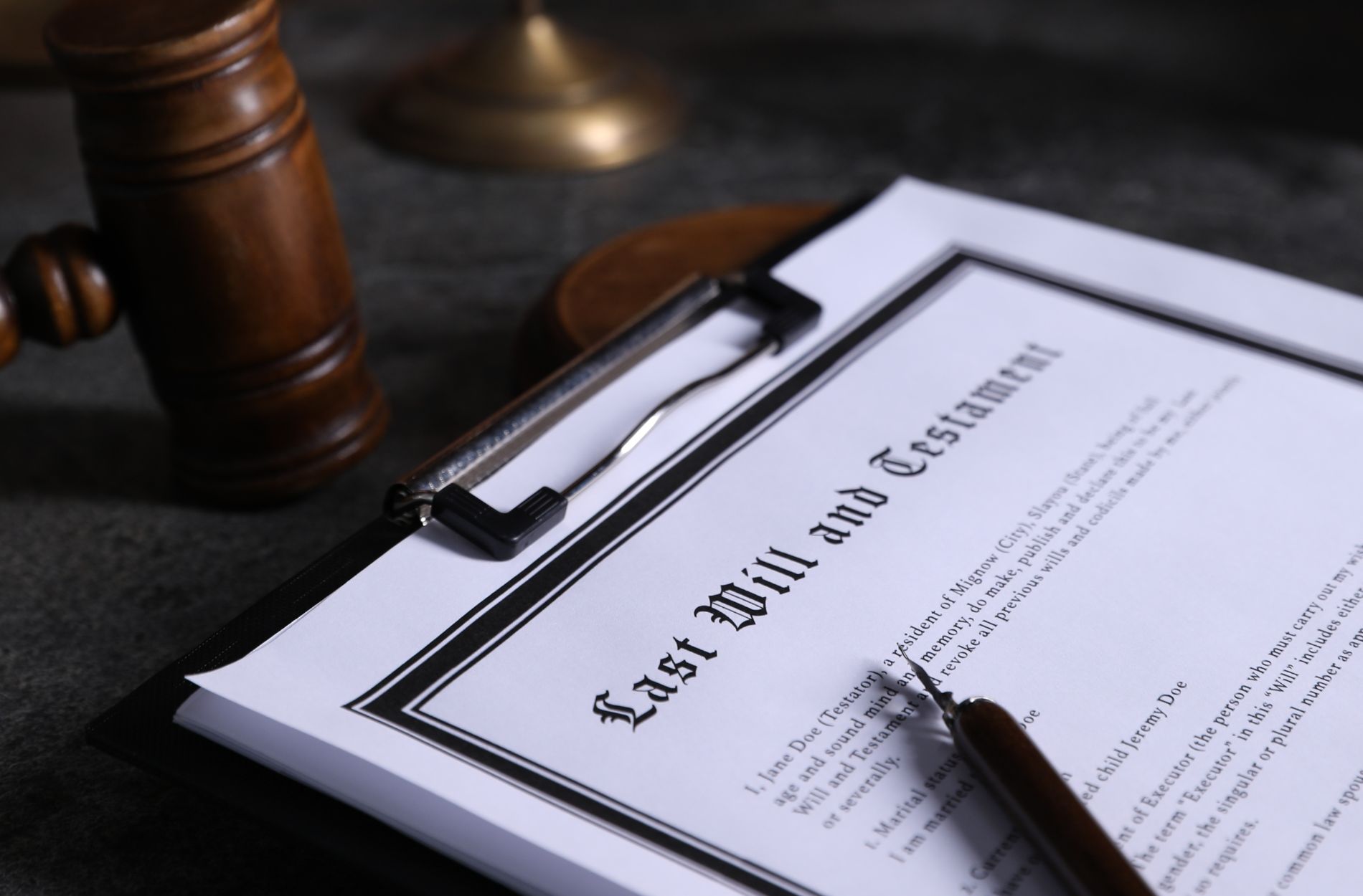 last will and testament
